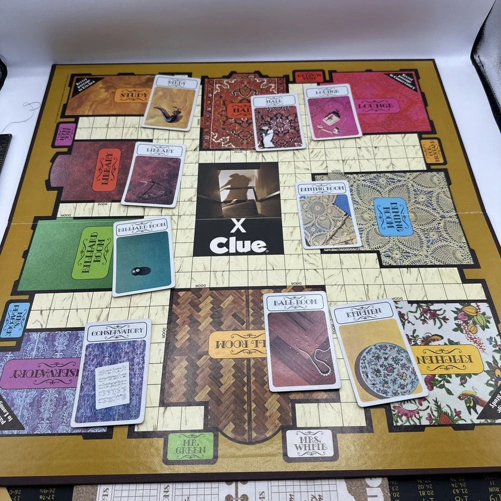 Parker Brothers CLUE‎ Board Game Missing Wrench And Pipe 1972